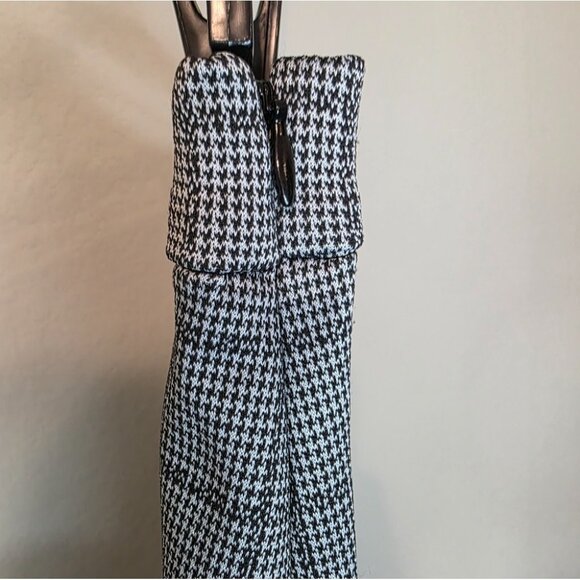 Banana Republic Womens Black & White Houndstooth Ruffle Hem Skirt Size 4 - Picture 8 of 8
